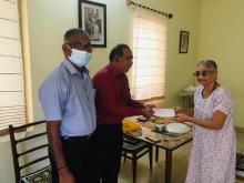 Ms. Anupama Chatterjee Donating for Flag Day Fund
